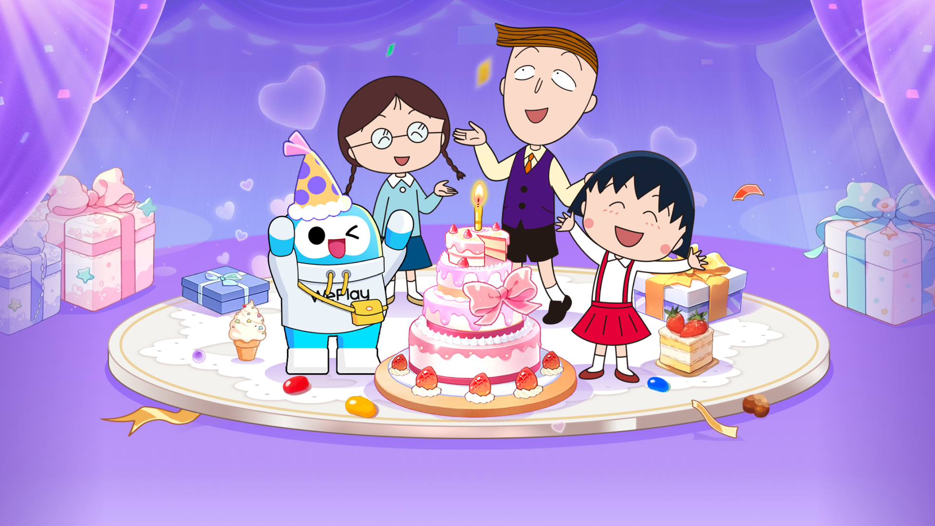 「WePlay」 X「ちびまる子ちゃん」とコラボ開催！サービス開始4周年を祝う！